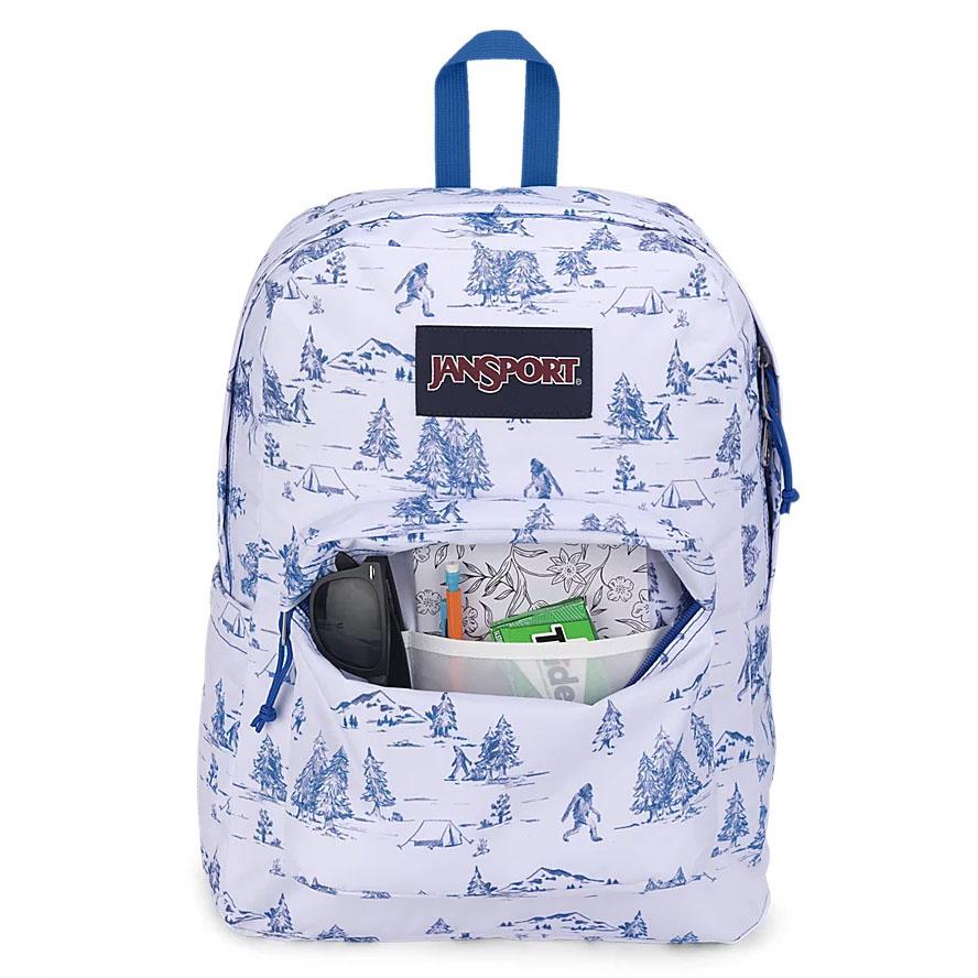 Sac à Dos Ordinateur JanSport SuperBreak? Plus Blanche Bleu | BWH-19470803